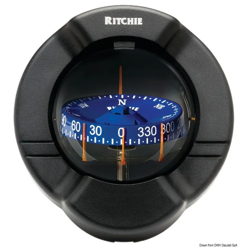 Bussola Ritchie Venturi Sail 3"3/4 nera/blu