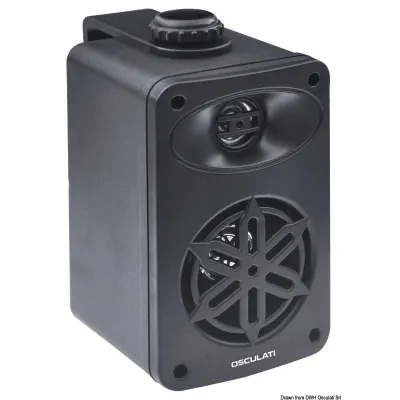 Coppia di casse stereo 2 vie per interno nere 4" - 2X120W