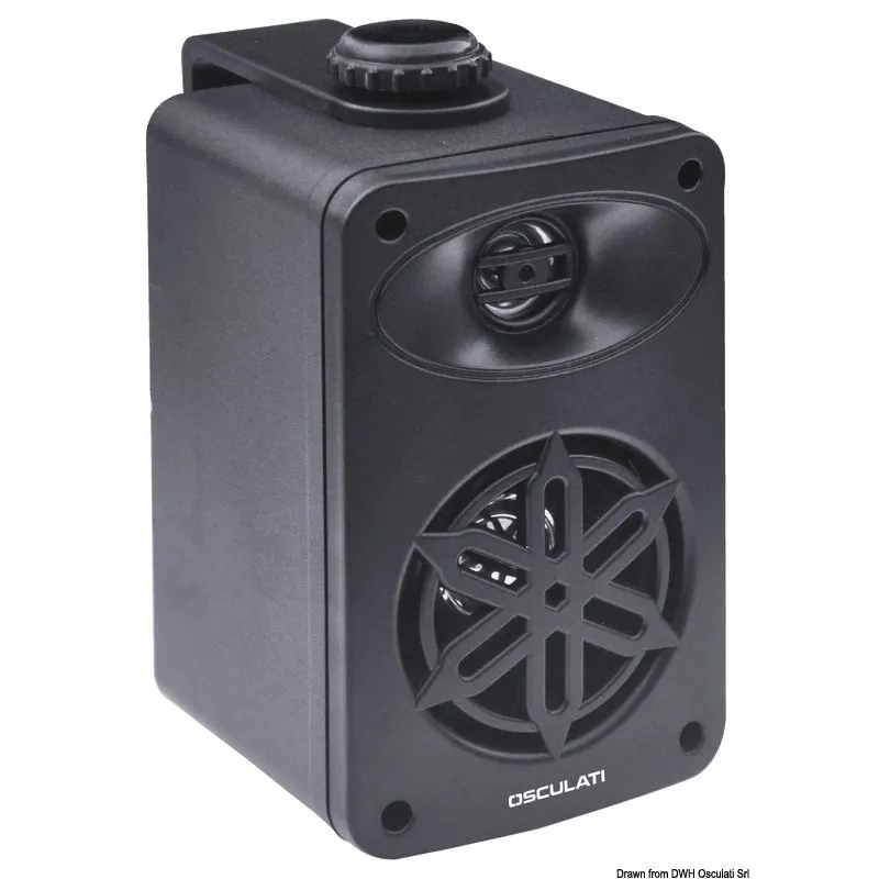Coppia di casse stereo 2 vie per interno nere 4" - 2X120W