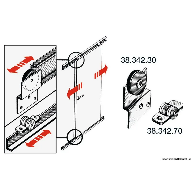 Carrello coulisse 38x15