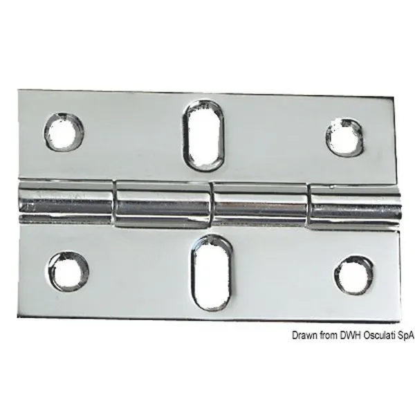 Cerniera in acciaio inox 80x50 mm