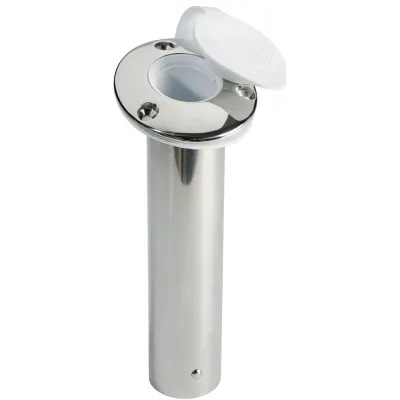 Portacanne inox 60° tappo bianco