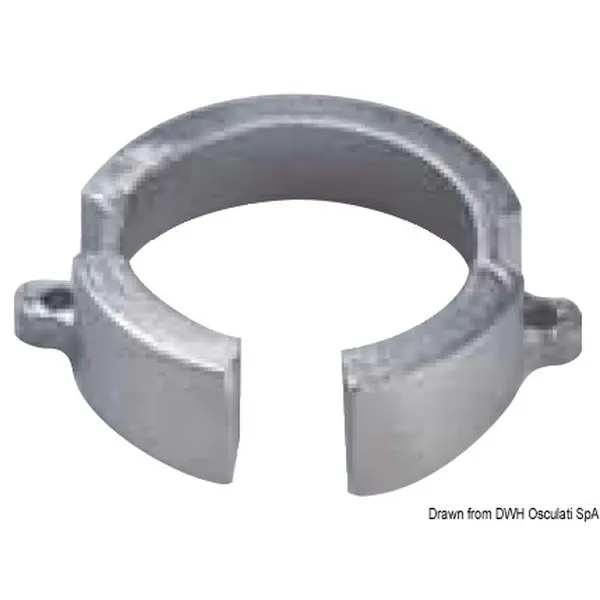 Anodo alluminio asse elica Mercruiser Bravo I