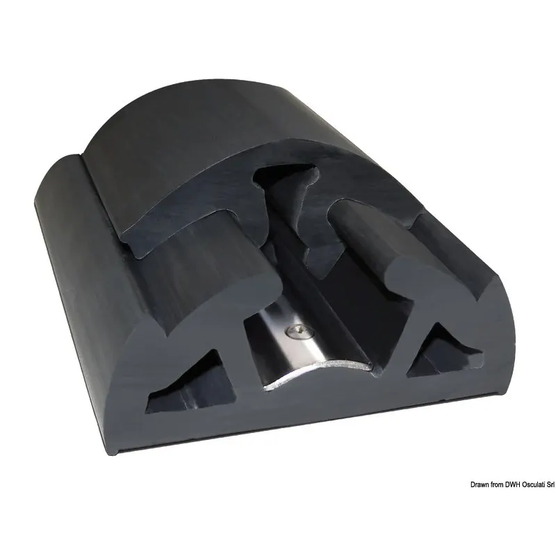 Profilo parabordo Bino nero 65 mm - 12 mt (confezione da 12 pz)