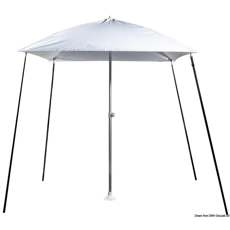 Ombrellone "PARASOL" pieghevole per barca bianco