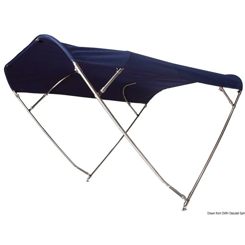 Capottina inox pieghevole 175/190 cm