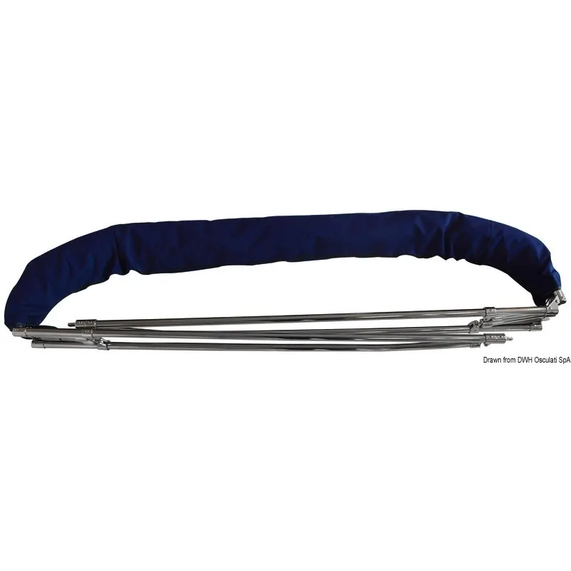 Tendalino 3 archi Inox alto cm 185/195 bianco