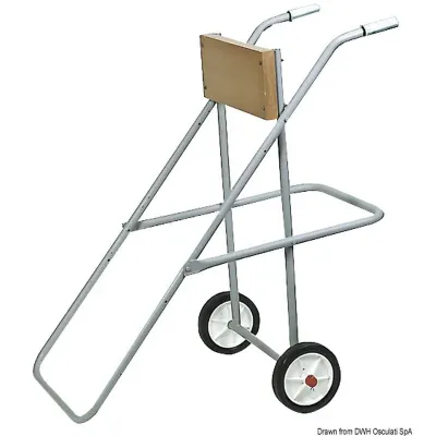 Cavalletto porta motore con ruote