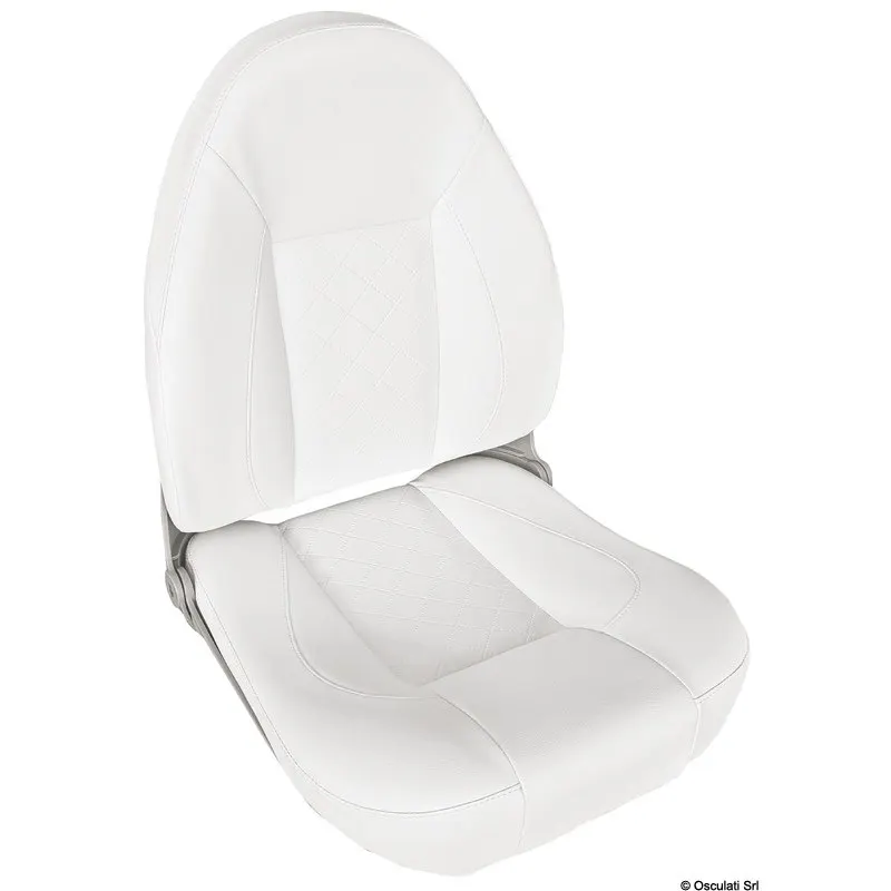 Sedile comfort CP48 con schienale alto ribaltabile RAL 9010