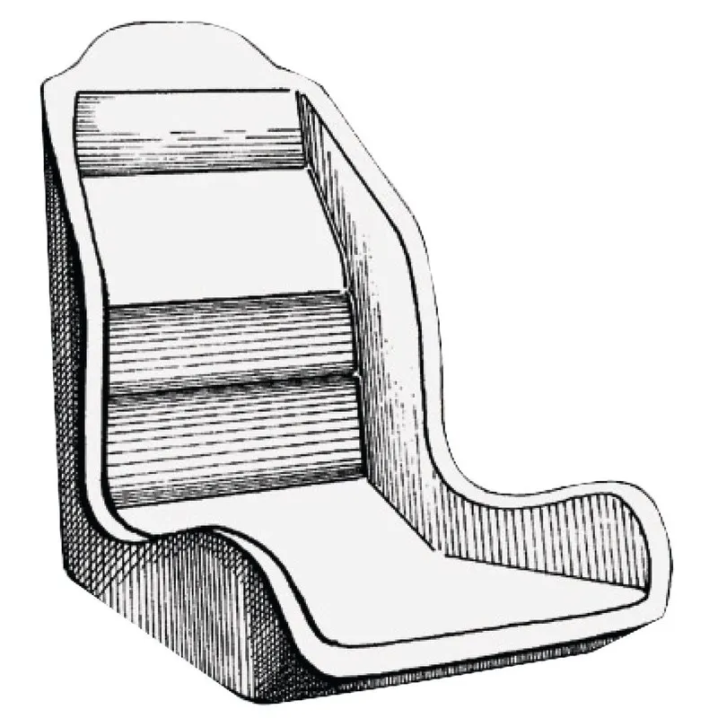 Scocca anatomica per sedili