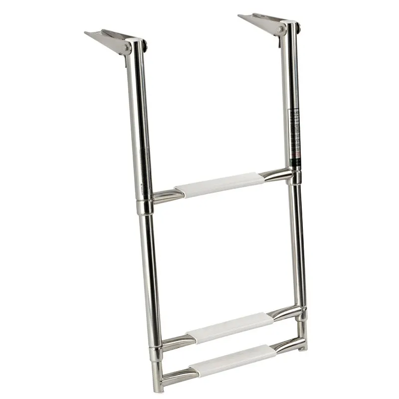 Scaletta inox telescopica larga 3 gradini