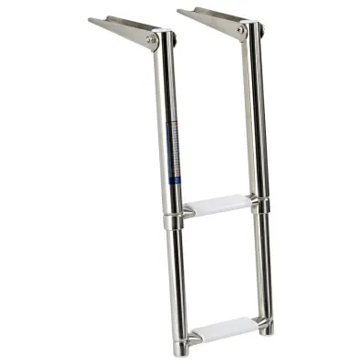 Scaletta inox telescopica stretta 2 gradini