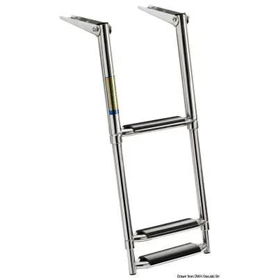 Scaletta telescopica per plancetta 3 gradini large