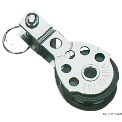 Bozzello 1 puleggia girevole 8x25
