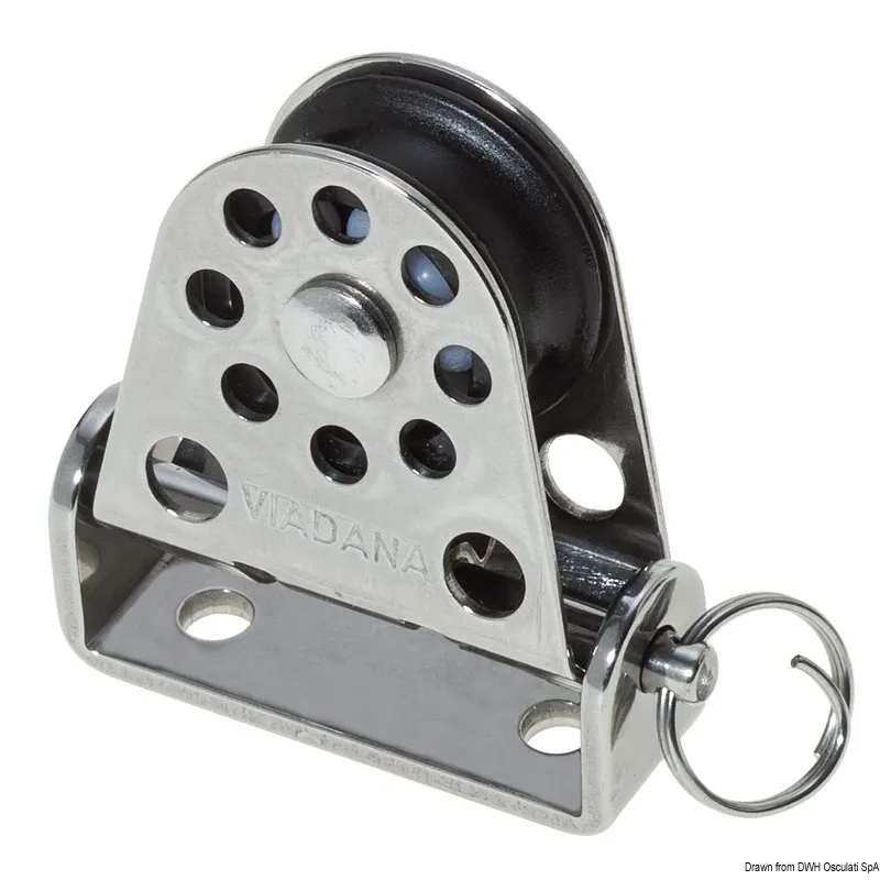 Bozzello verticale pivotante Ø mm 22 per cime mm 6