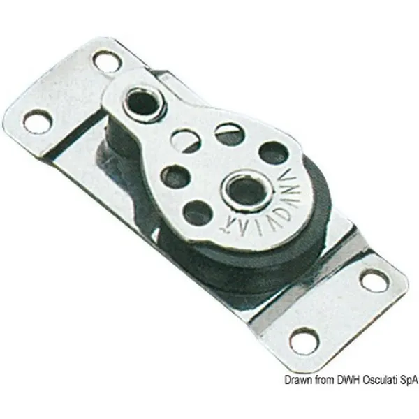 Bozzello inox 1 puleggia 25x6