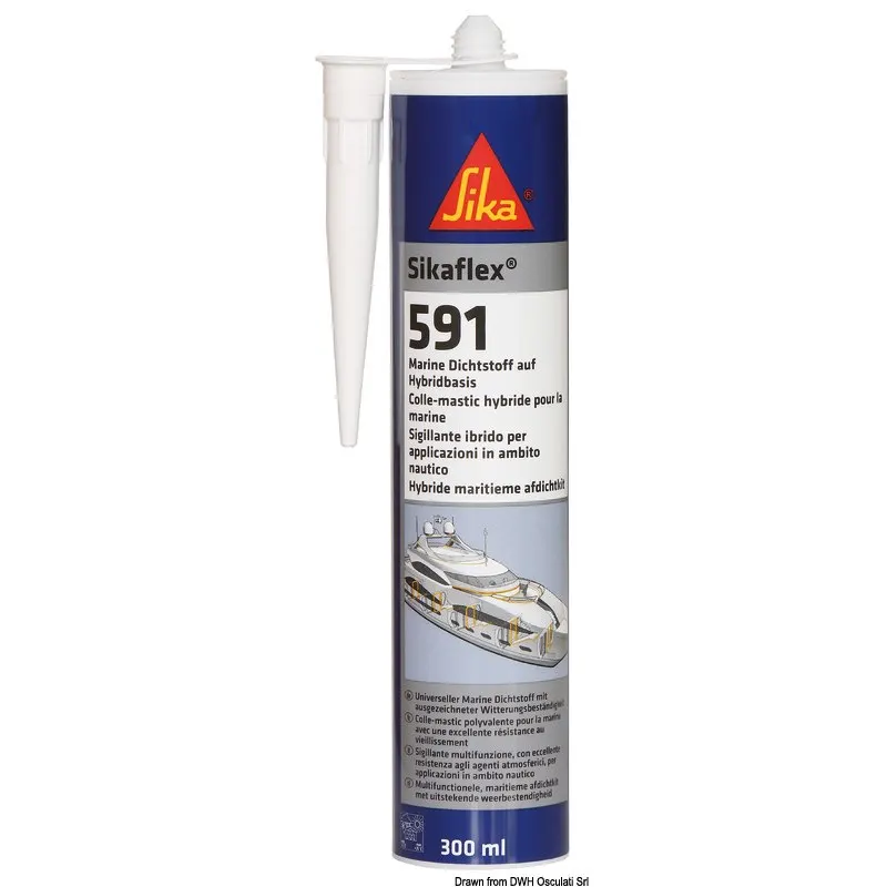 Sigillante a polimeri Sikaflex 591 bianco 300 ml