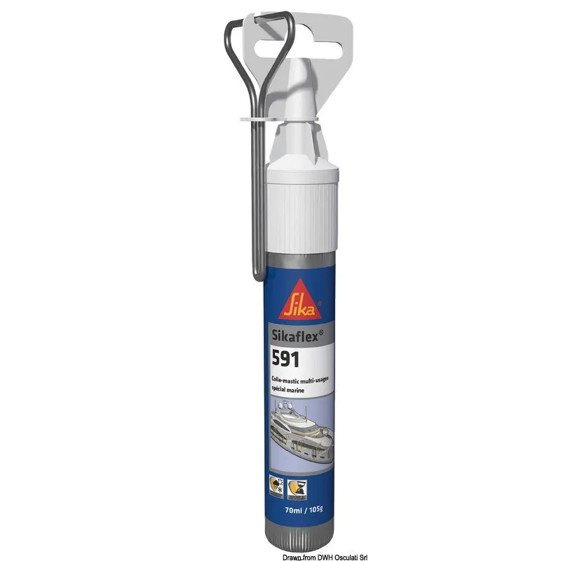Sigillante a polimeri Sikaflex 591 nero 70 ml