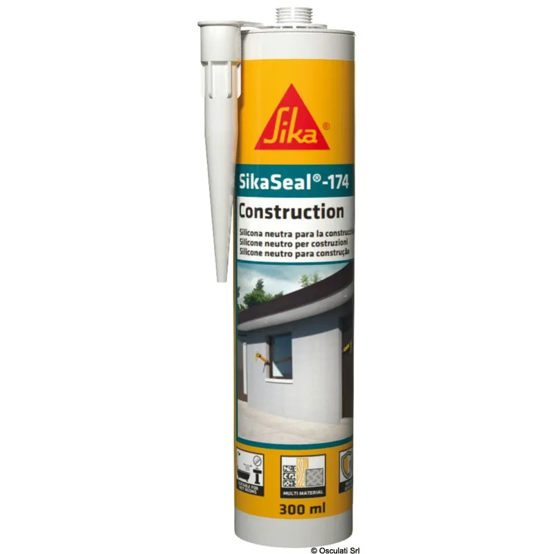 Silicone sigillante SikaSeal-174 nero 300ml