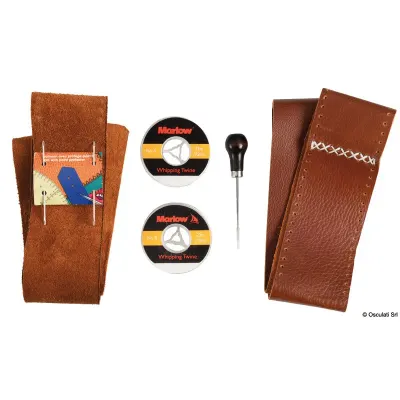 Kit Pelle Marrone per ruota timone