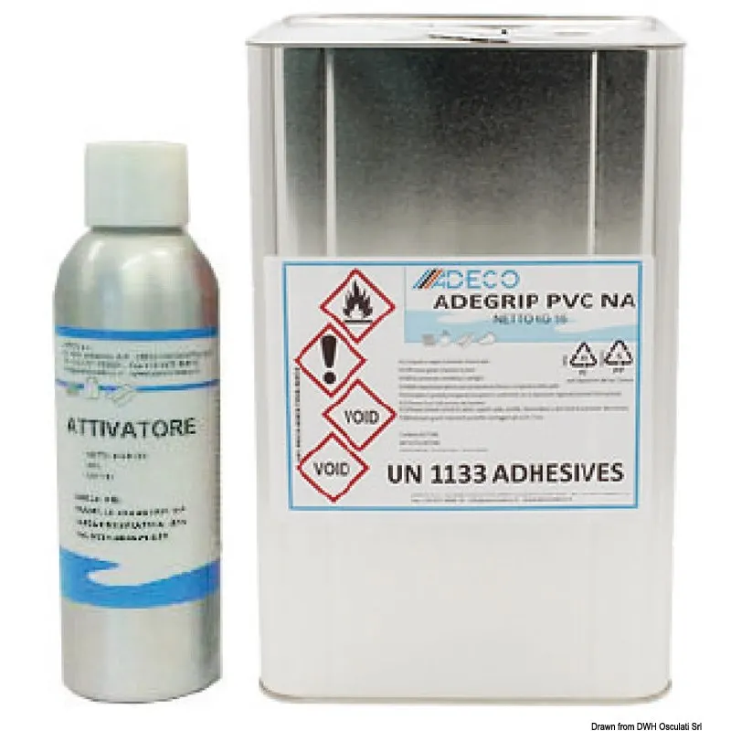 Collante per PVC 2 kg + attivatore 160 g ADEGRIP NA